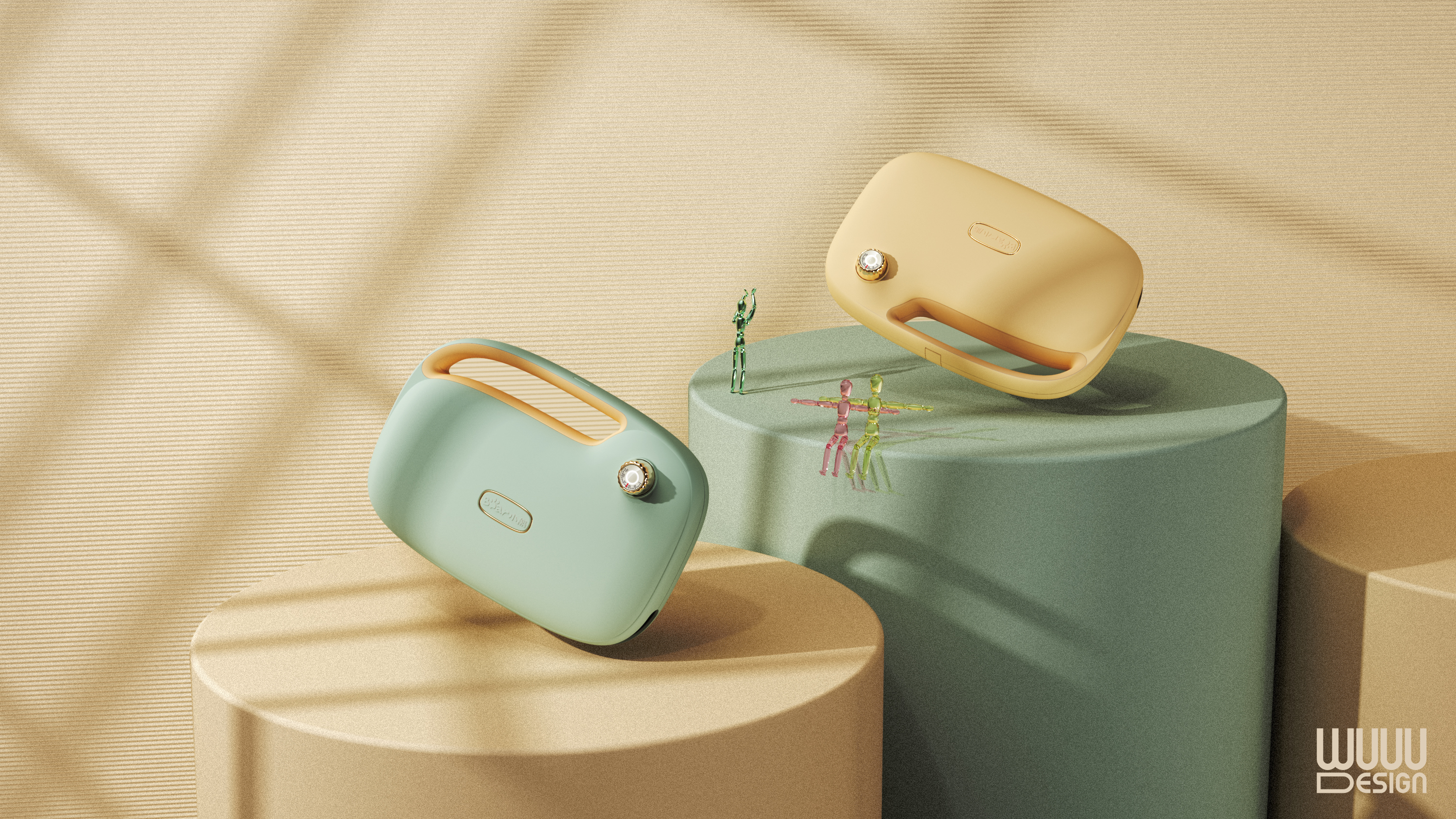 Sandwich machine, breakfast machine, household appliances, double plate, young people，