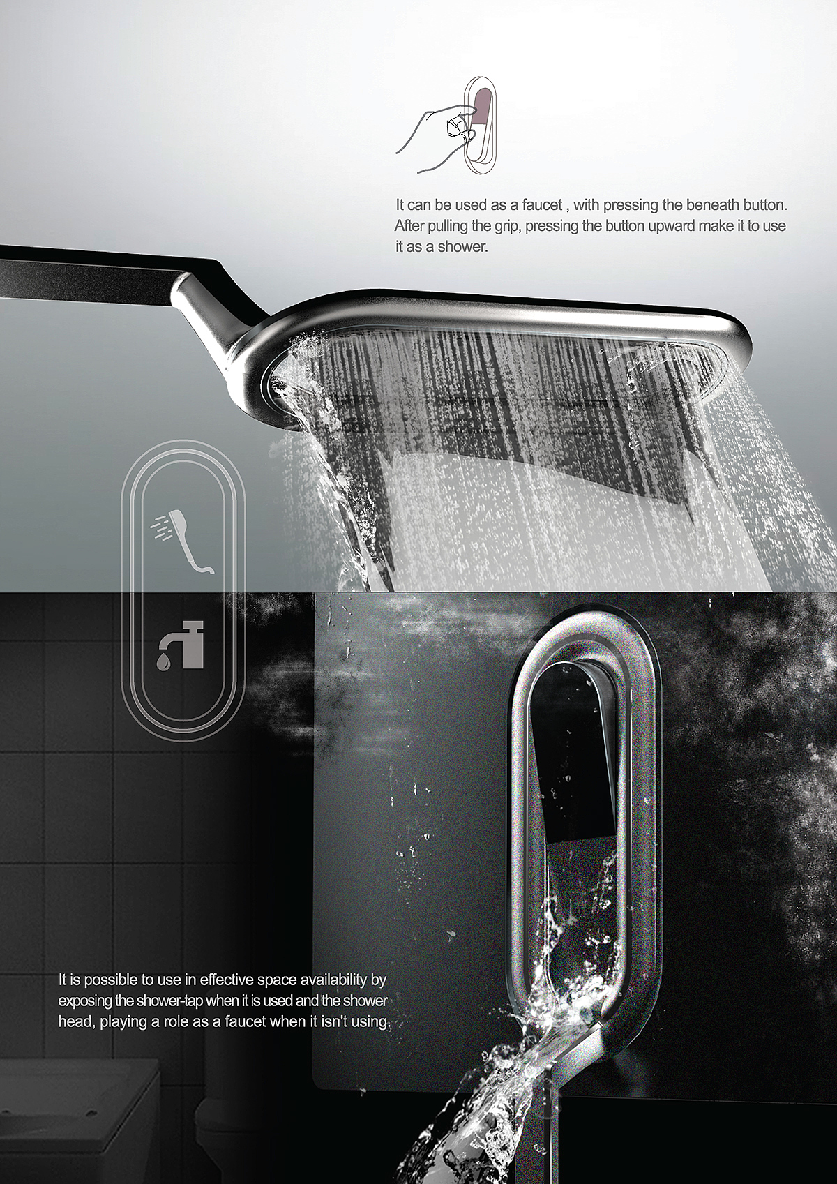 product design，industrial design，shower，Shower，red dot，Daphne，