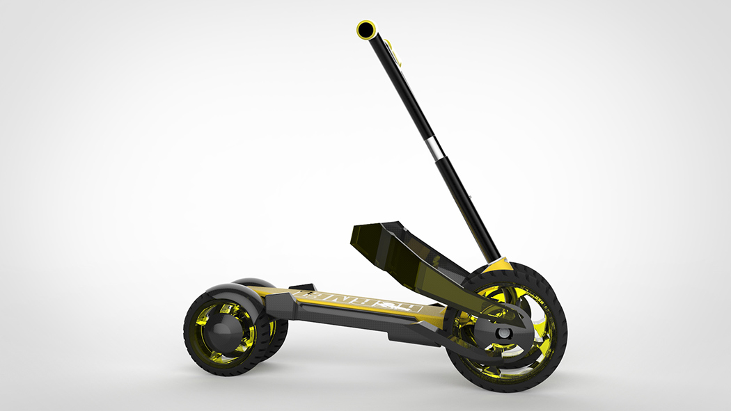 Black Technology，Scooter，yellow，black，