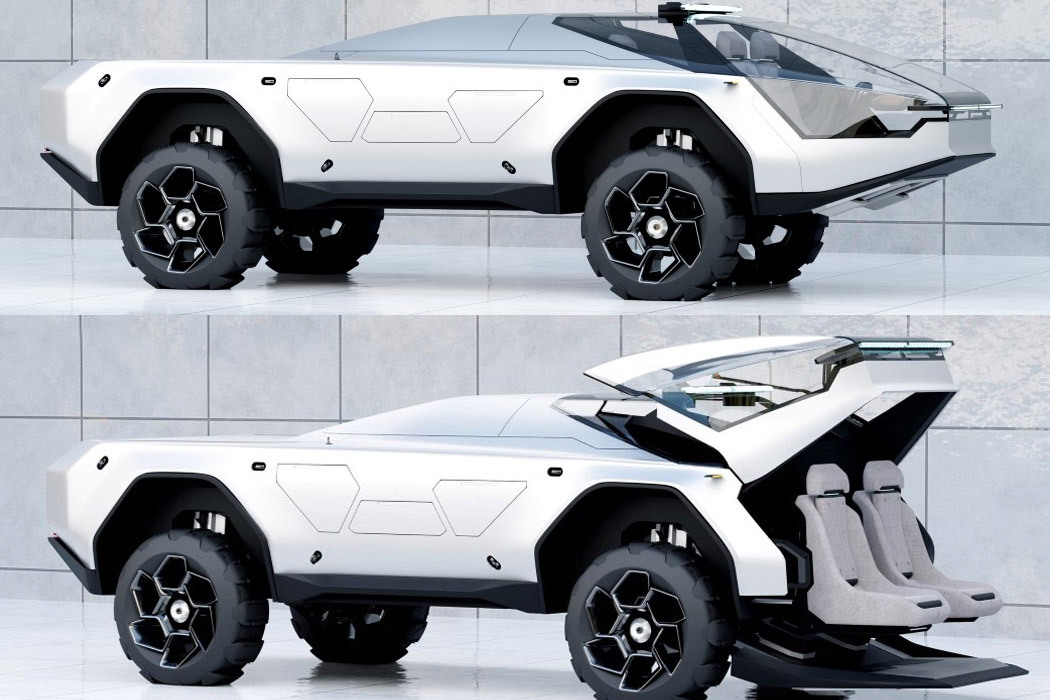 Lukas Haag，Christian Grajewski，science fiction，vehicle，automobile，future，