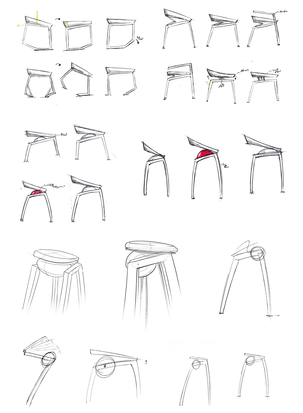 stool，black，Ergonomics，Say，comfortable，Minimalist design ，