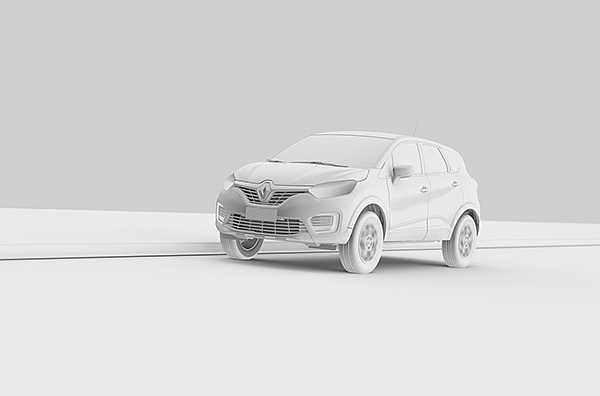 modeling，Render，Automobile design，renault，