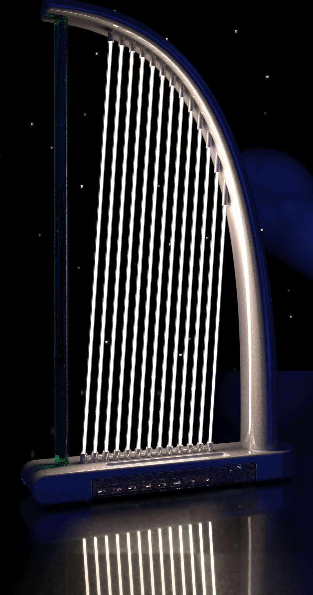 Furniture, table lamp, harp, imitation, artistic conception，