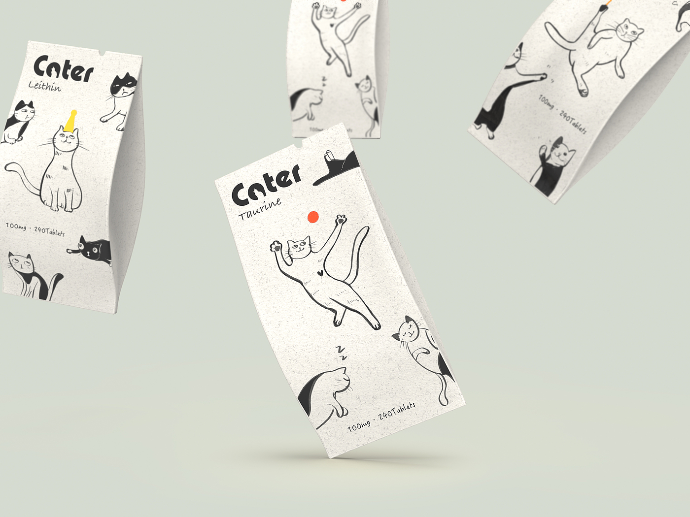 packing design，product design，brand，Pets，cat，