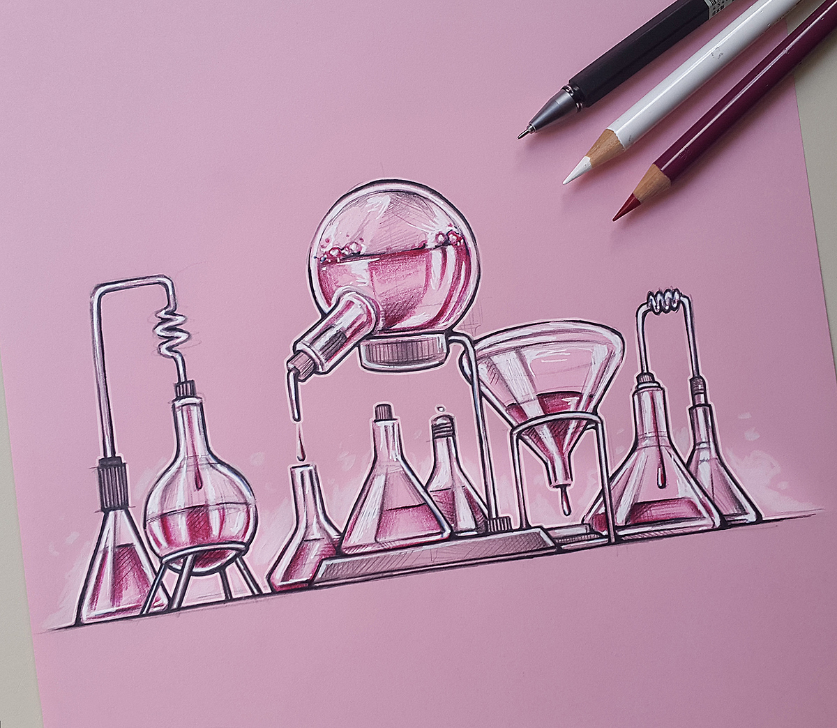 Hand drawn，