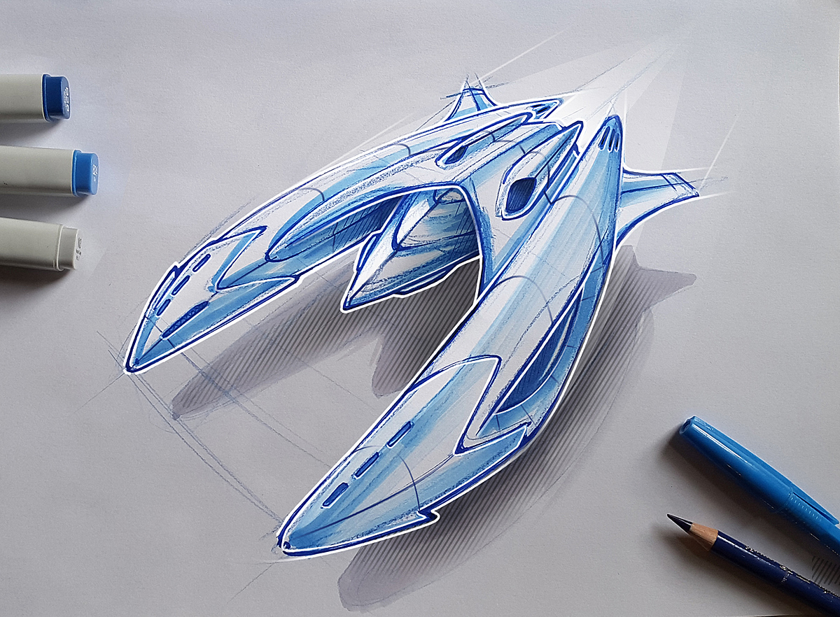 Hand drawn，