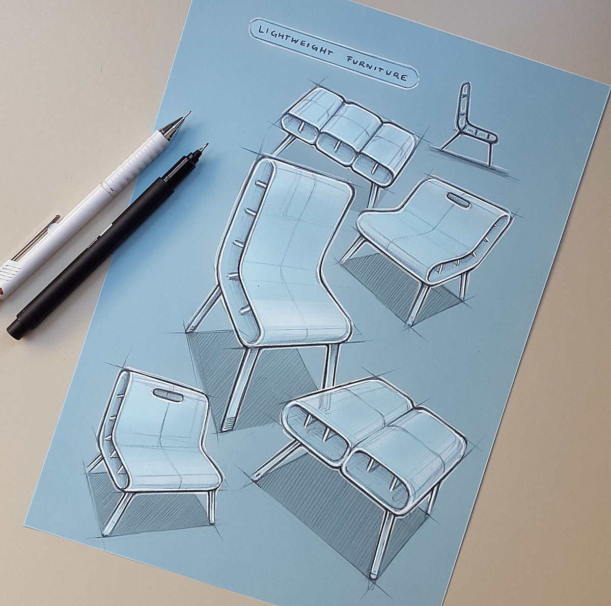 Hand drawn，