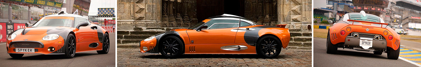Spyker c9-v series，automobile，design sketch，