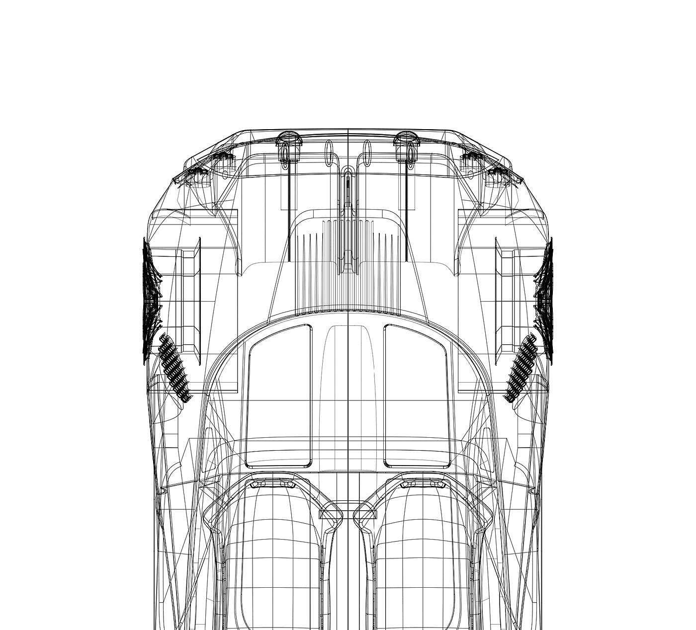 Spyker c9-v series，automobile，design sketch，