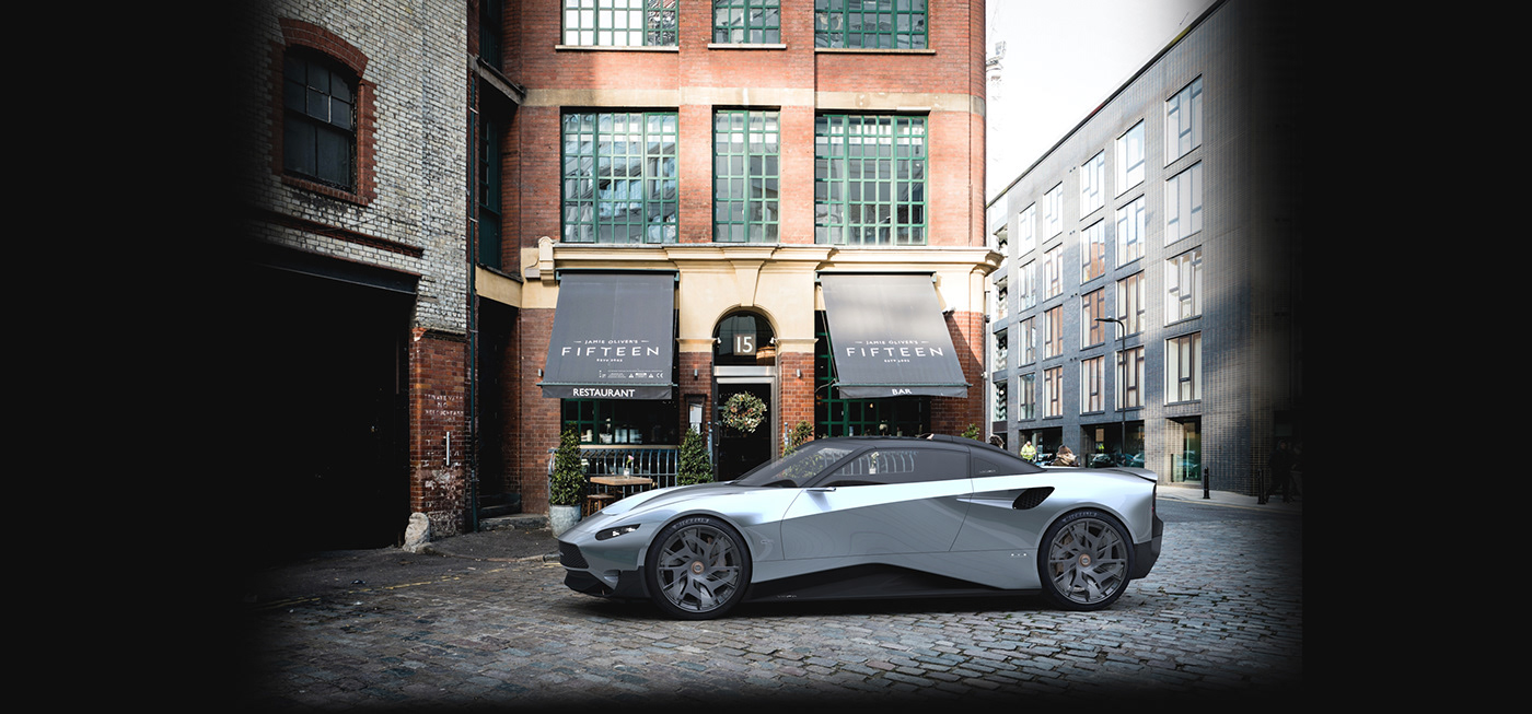 Spyker c9-v series，automobile，design sketch，