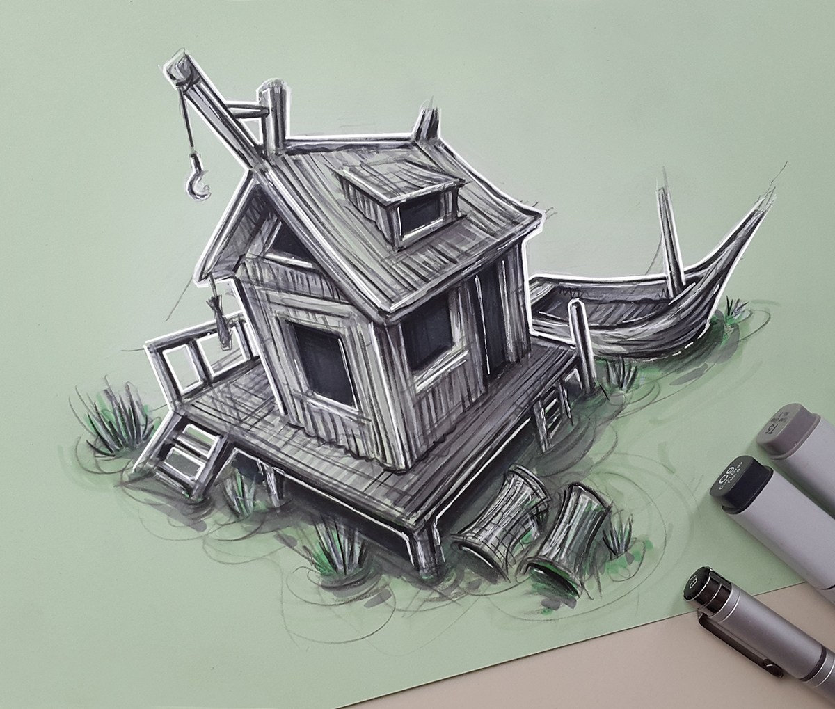 Hand drawn，Germany，