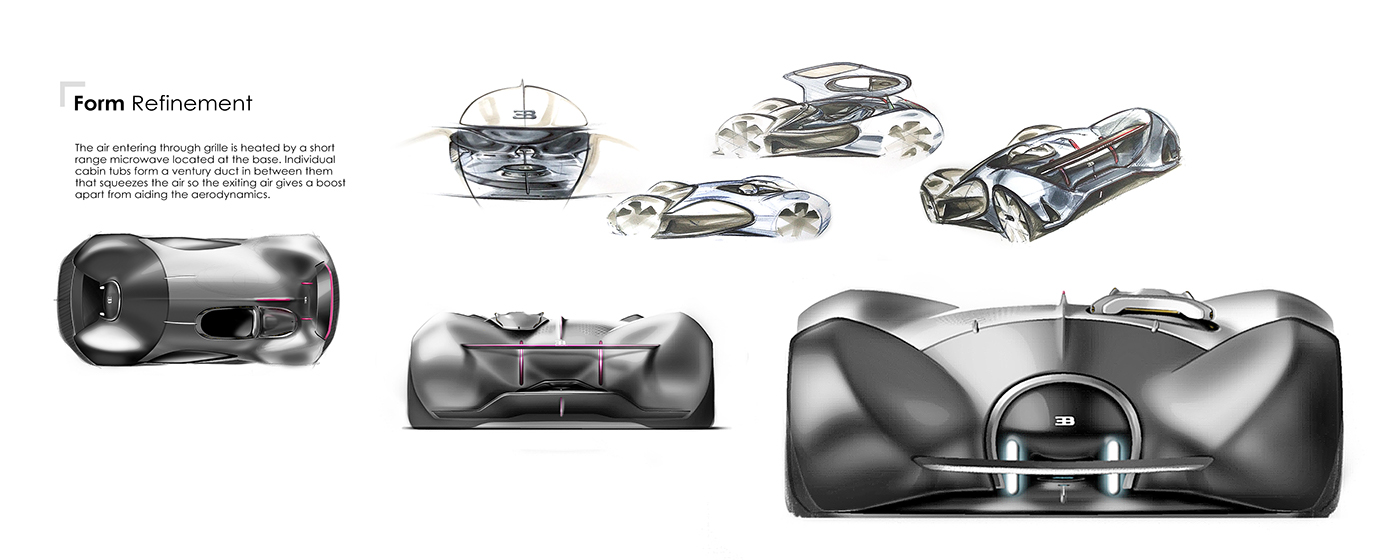 Hand drawn，automobile，concept，