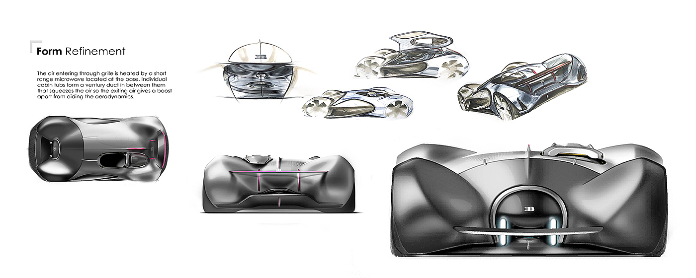 Hand drawn，automobile，concept，