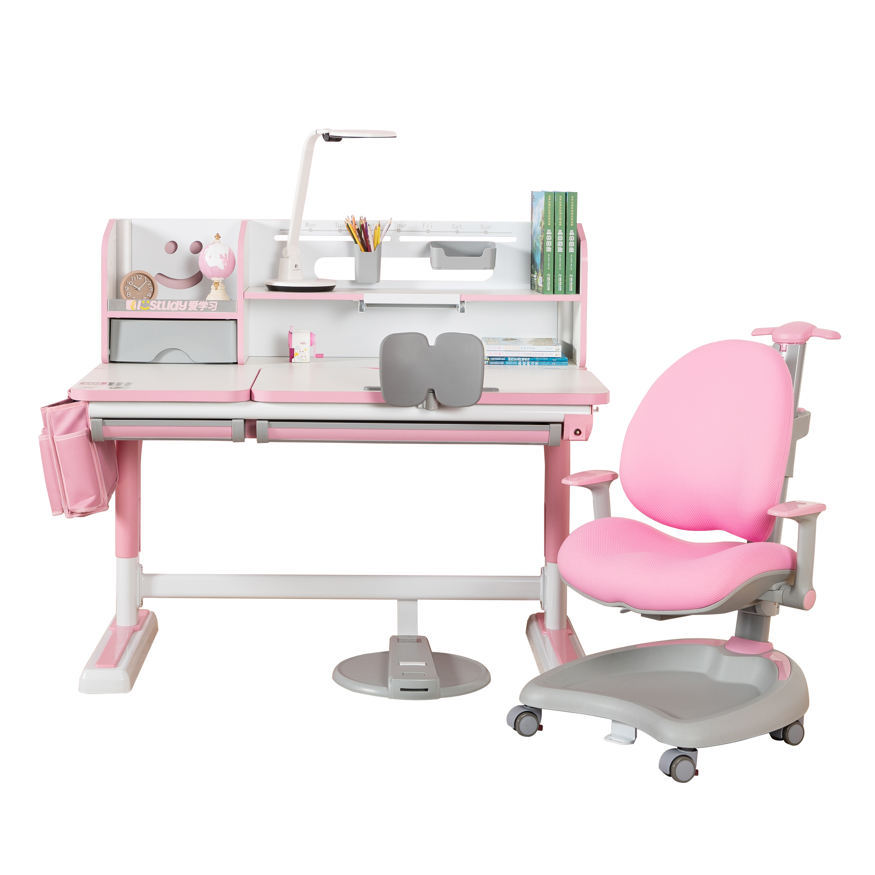 2020 CGD contemporary good design award，Xiamen Aixue children's products Co., Ltd，Dynamic 4D spine protection learning table and chair，