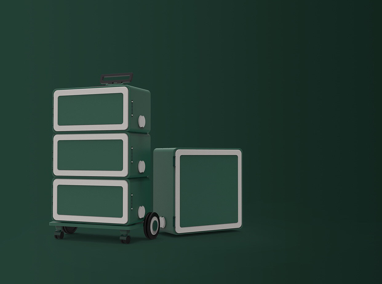 行李箱，旅行箱，模块化，衣柜，