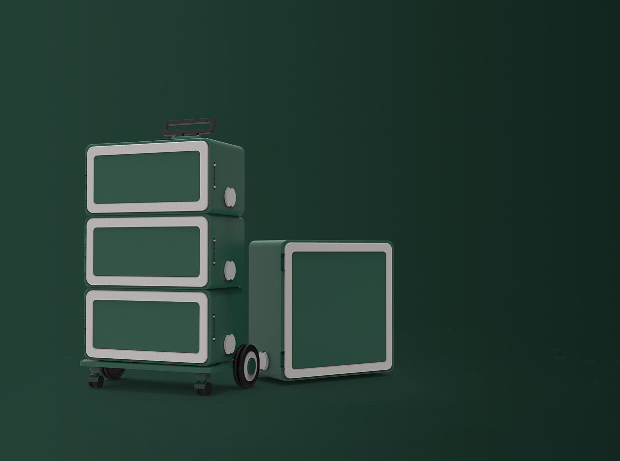 trunk，suitcase，modularization，wardrobe，