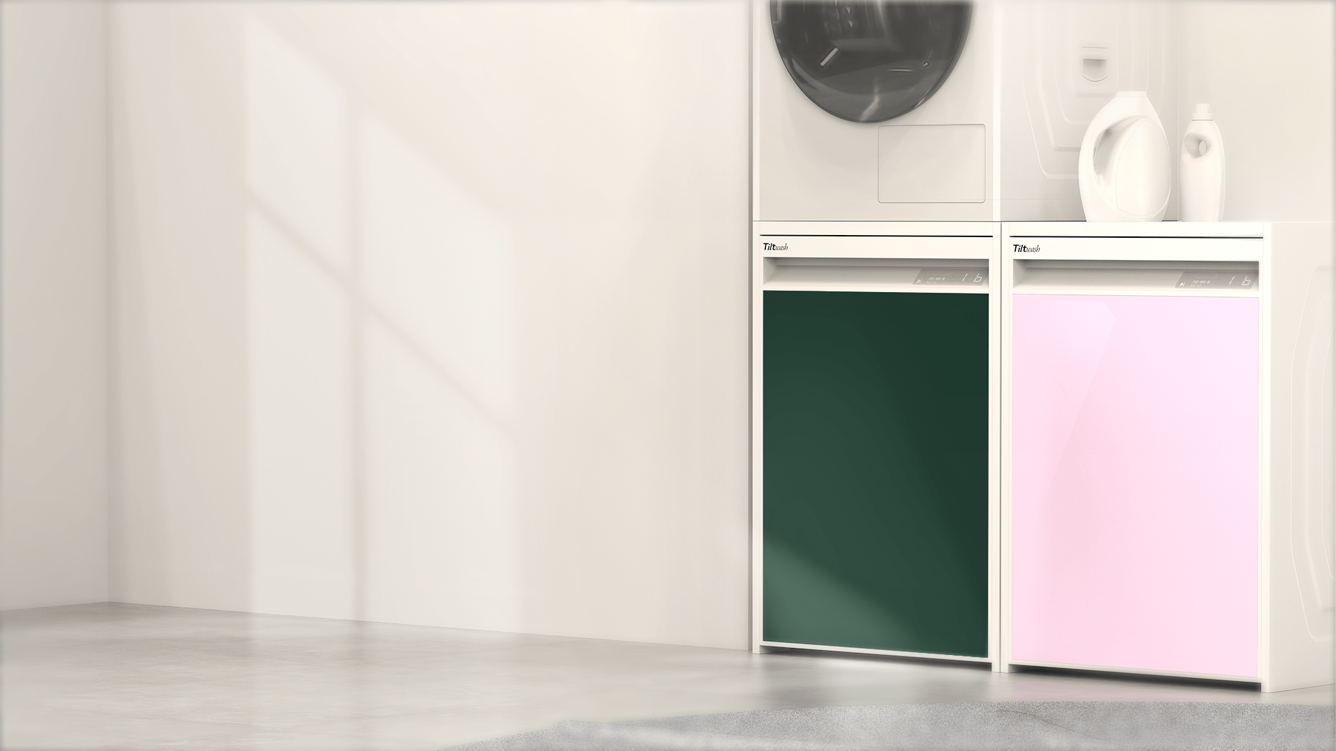 Washing machine，Free installation，HYUN YEOL SHIN，Inclined washing machine，white，
