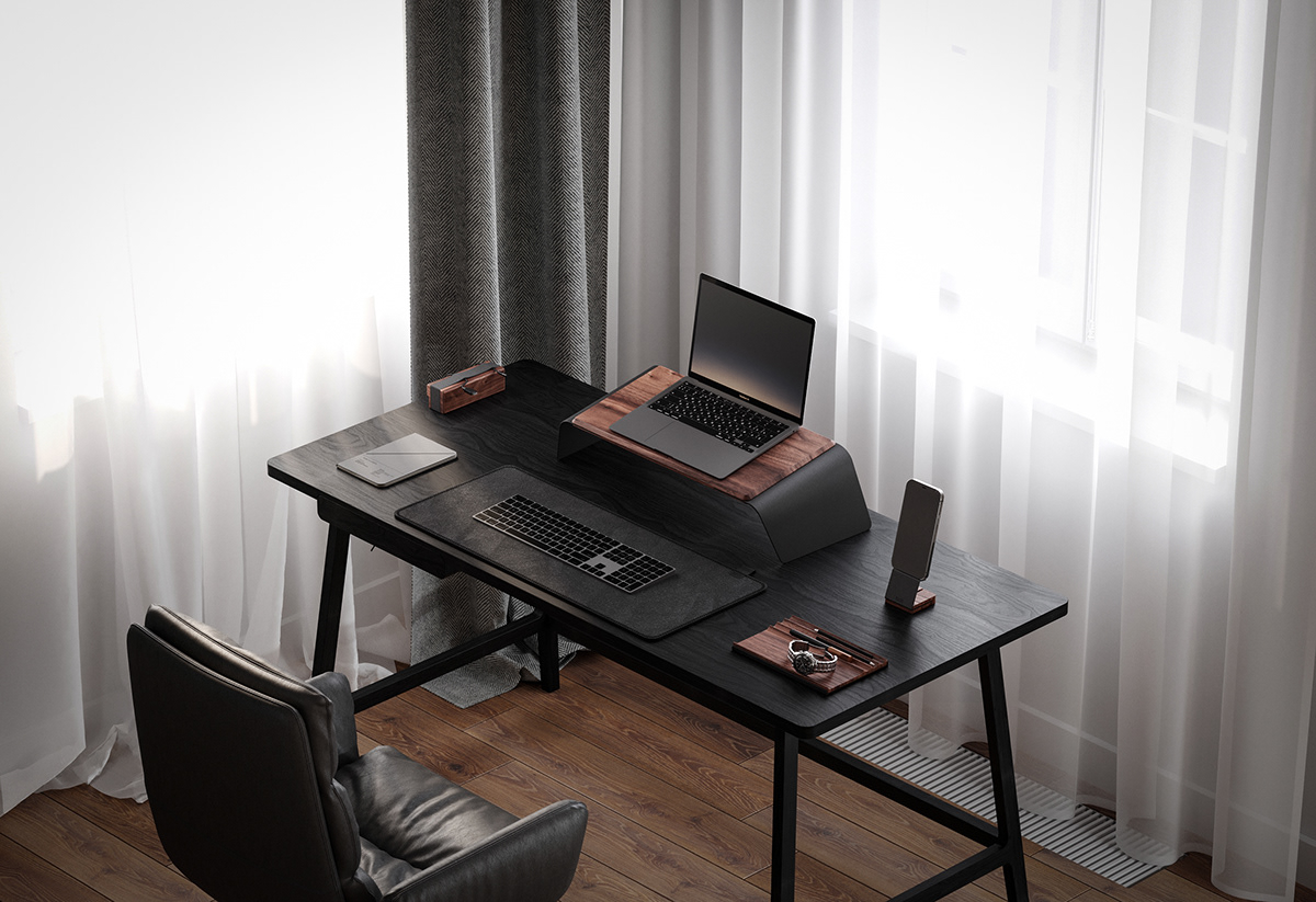 Ergonomics，Notebook bracket，Table mat，Wire regulator，neat，