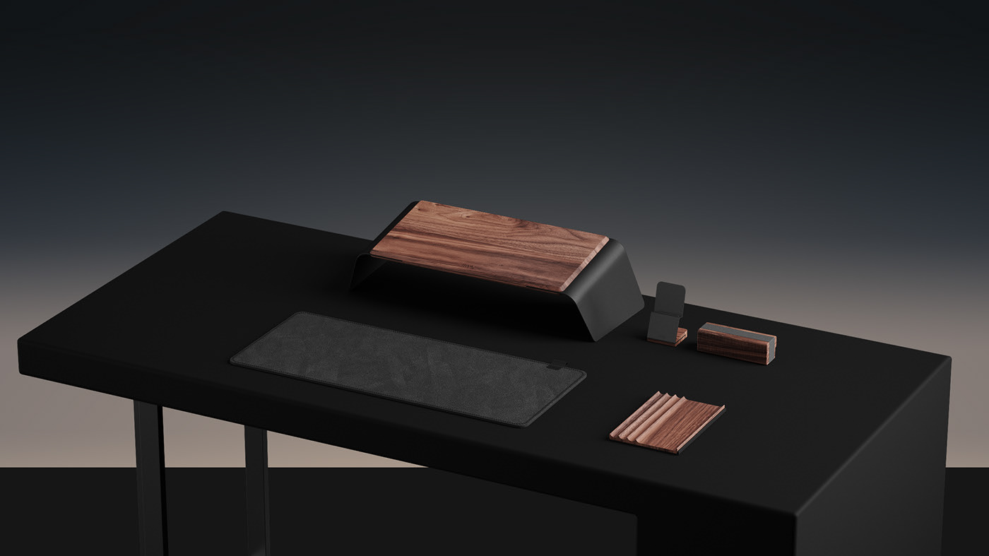 Ergonomics，Notebook bracket，Table mat，Wire regulator，neat，