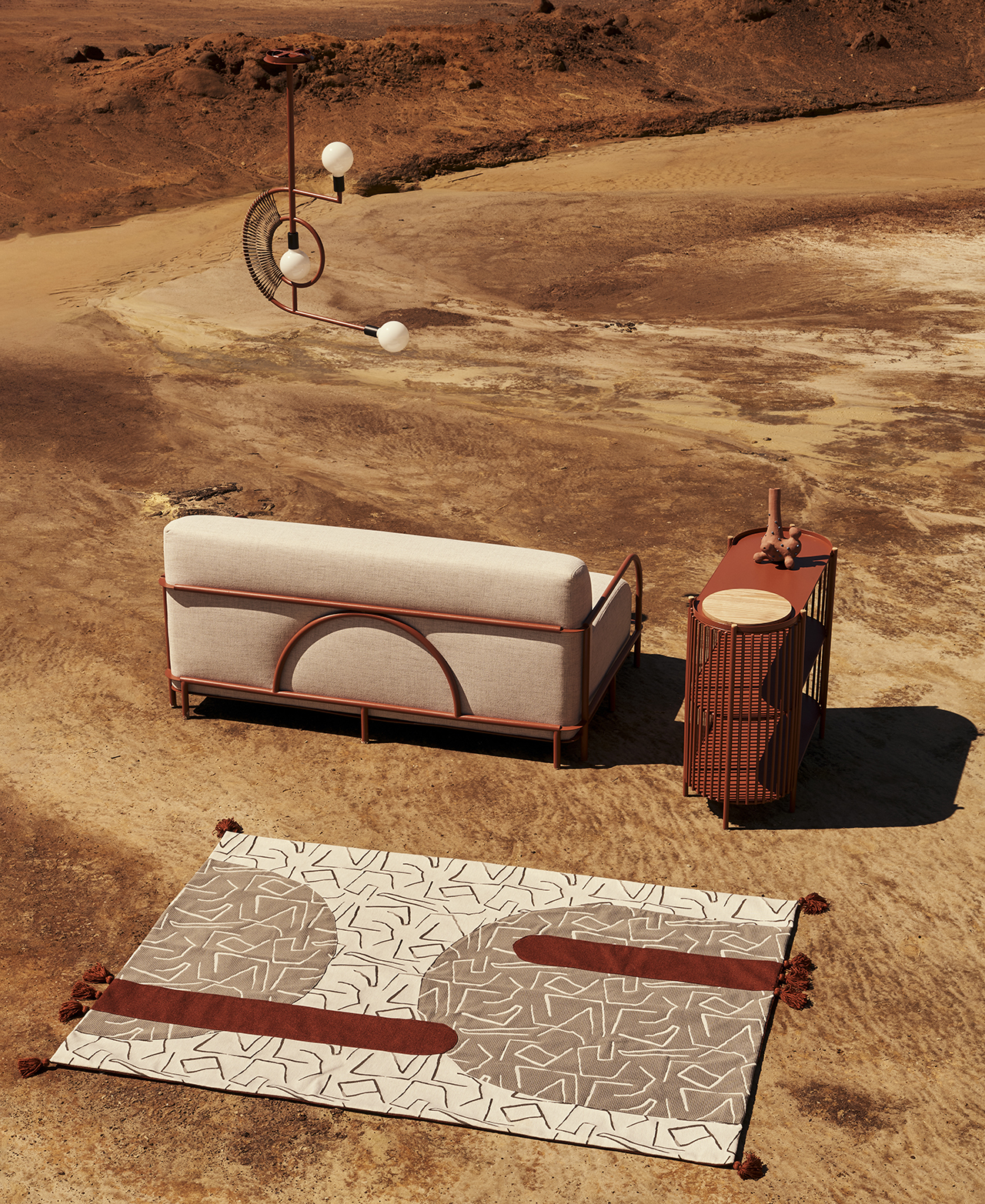 HOMECOMING，Akaya leisure chair，mirror，aboriginal，sofa，