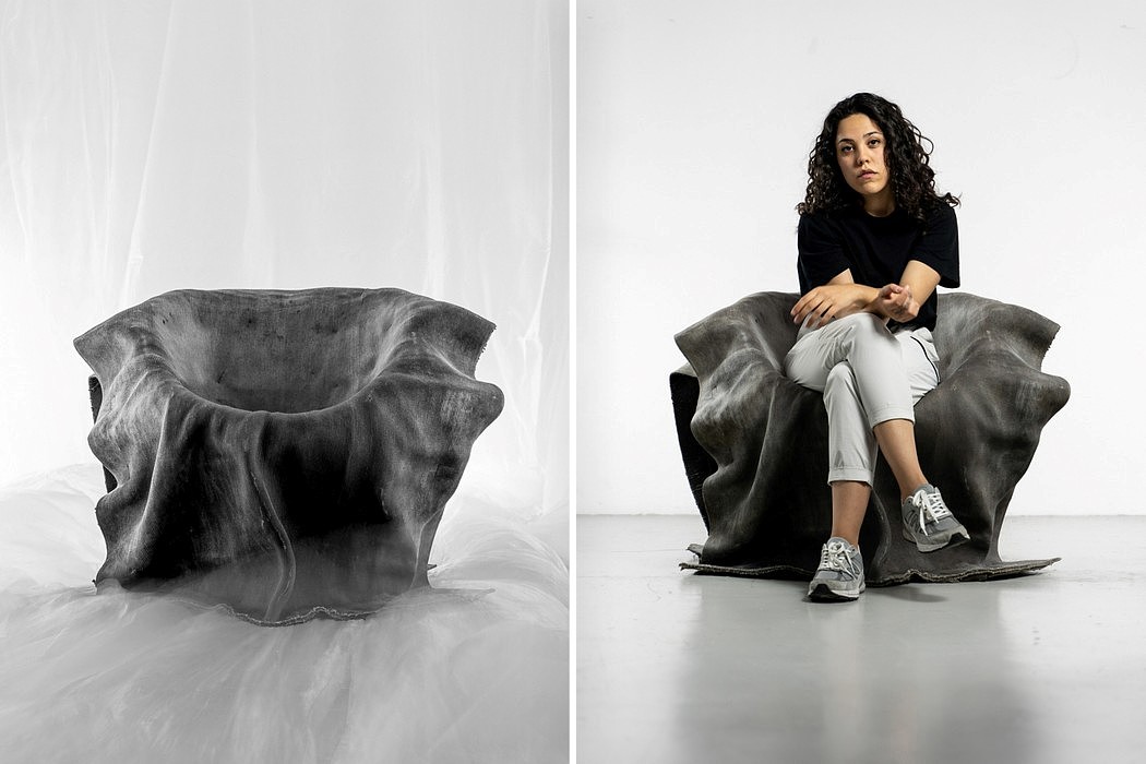 Sergio Sesmero，chair，Woven concrete fabric，Sit Furniture Design Award，MEMORIA，