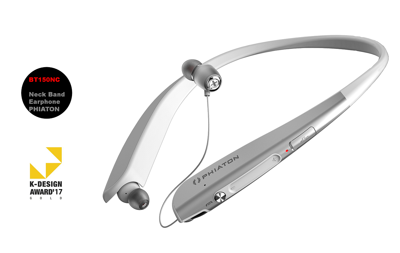 phiaton，Bluetooth headset，BT 150NC，Neck hanging in ear type，Yafeitong，