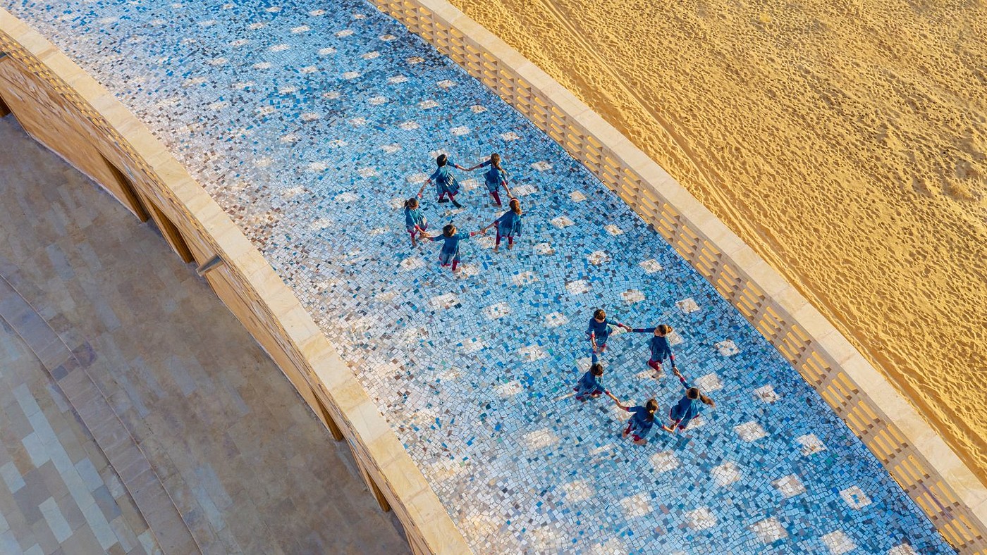 Girls' school，India，Sandstone，Thar desert，power，