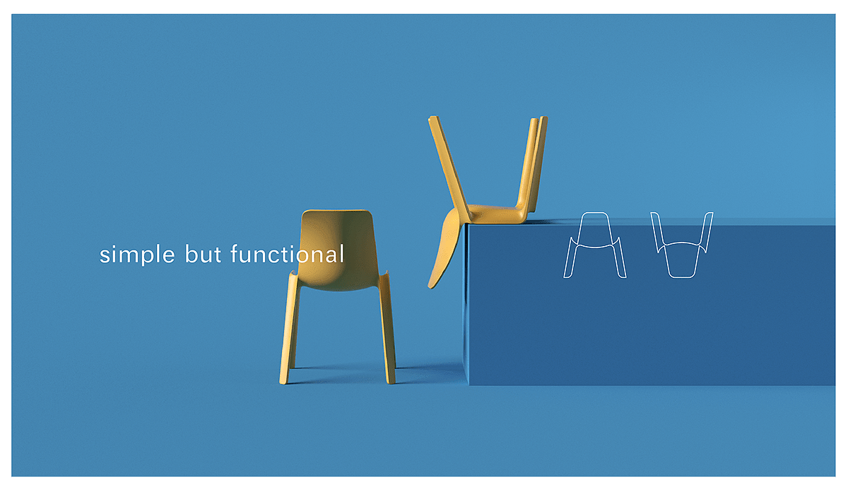 椅子，堆叠，一体式，
