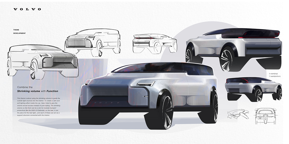 Volvo，automobile，lighting，suv，Interior，