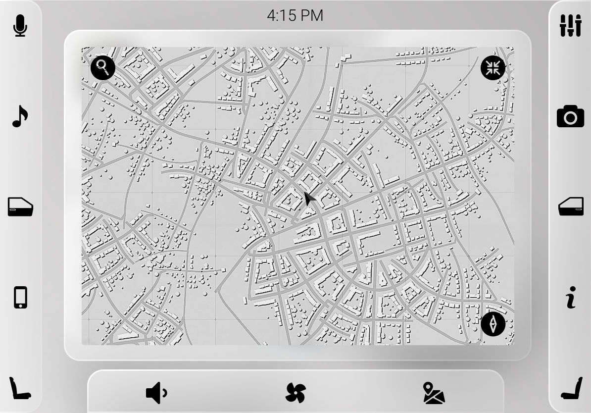 Car screen UI concept - 普象网