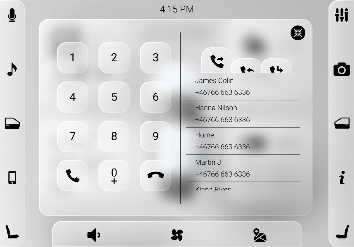 Car screen UI concept - 普象网