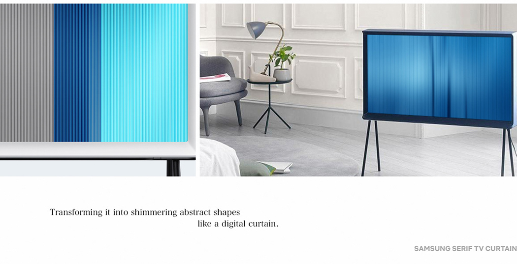 Samsung，television，Screen saver，Curtain mode，
