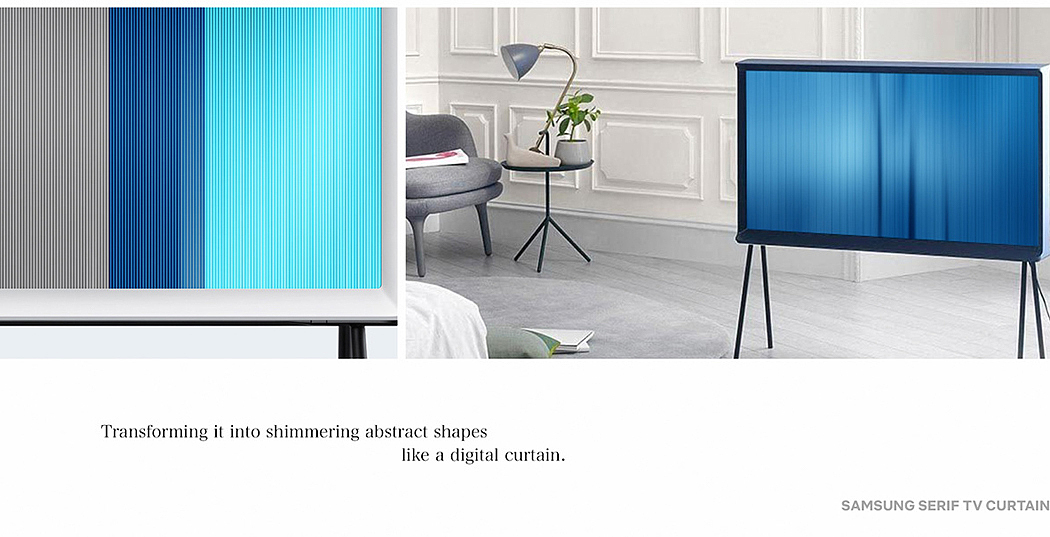 Samsung，television，Screen saver，Curtain mode，