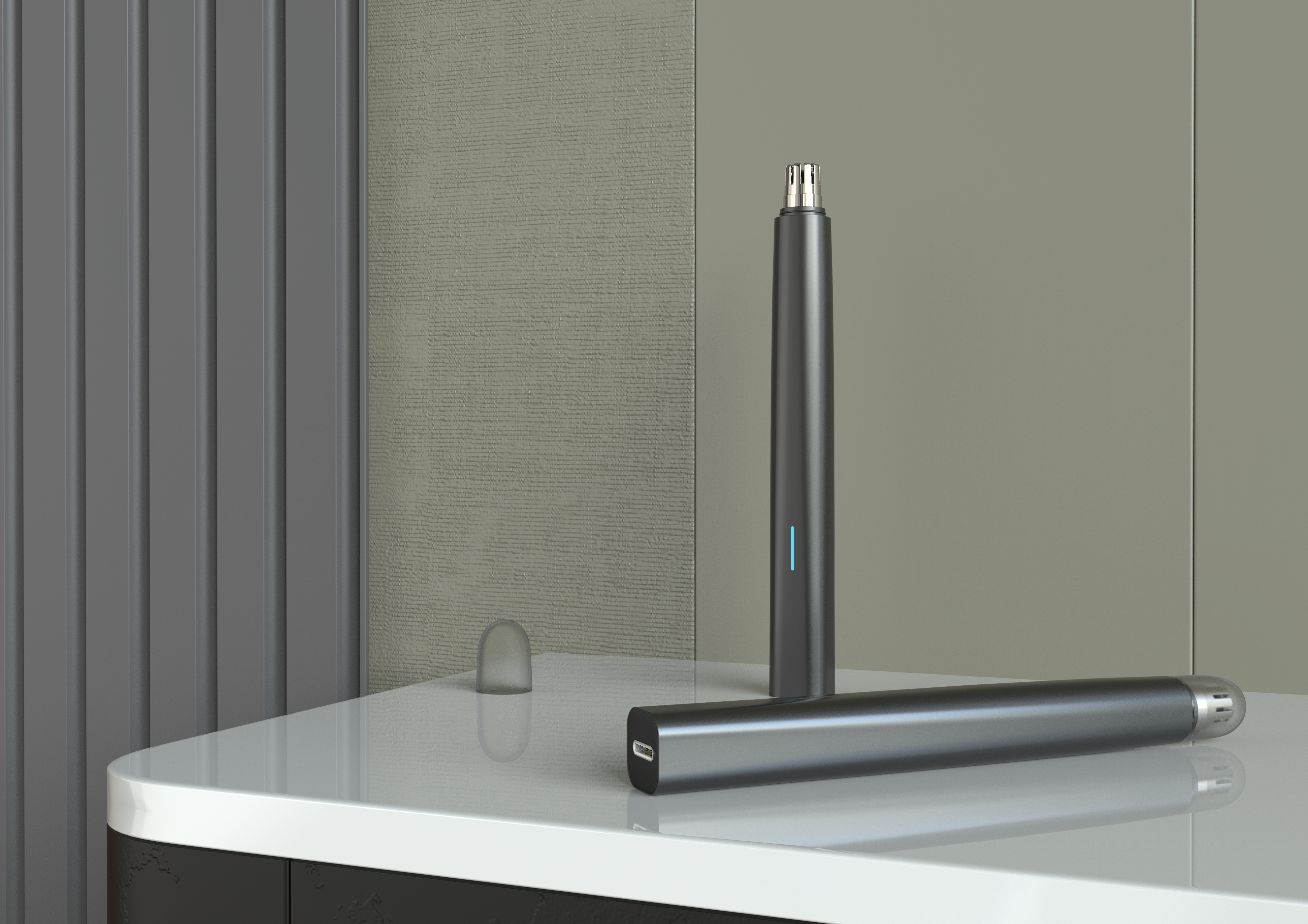 Electric nose hair trimmer，Mini，Portable，washing，Small，