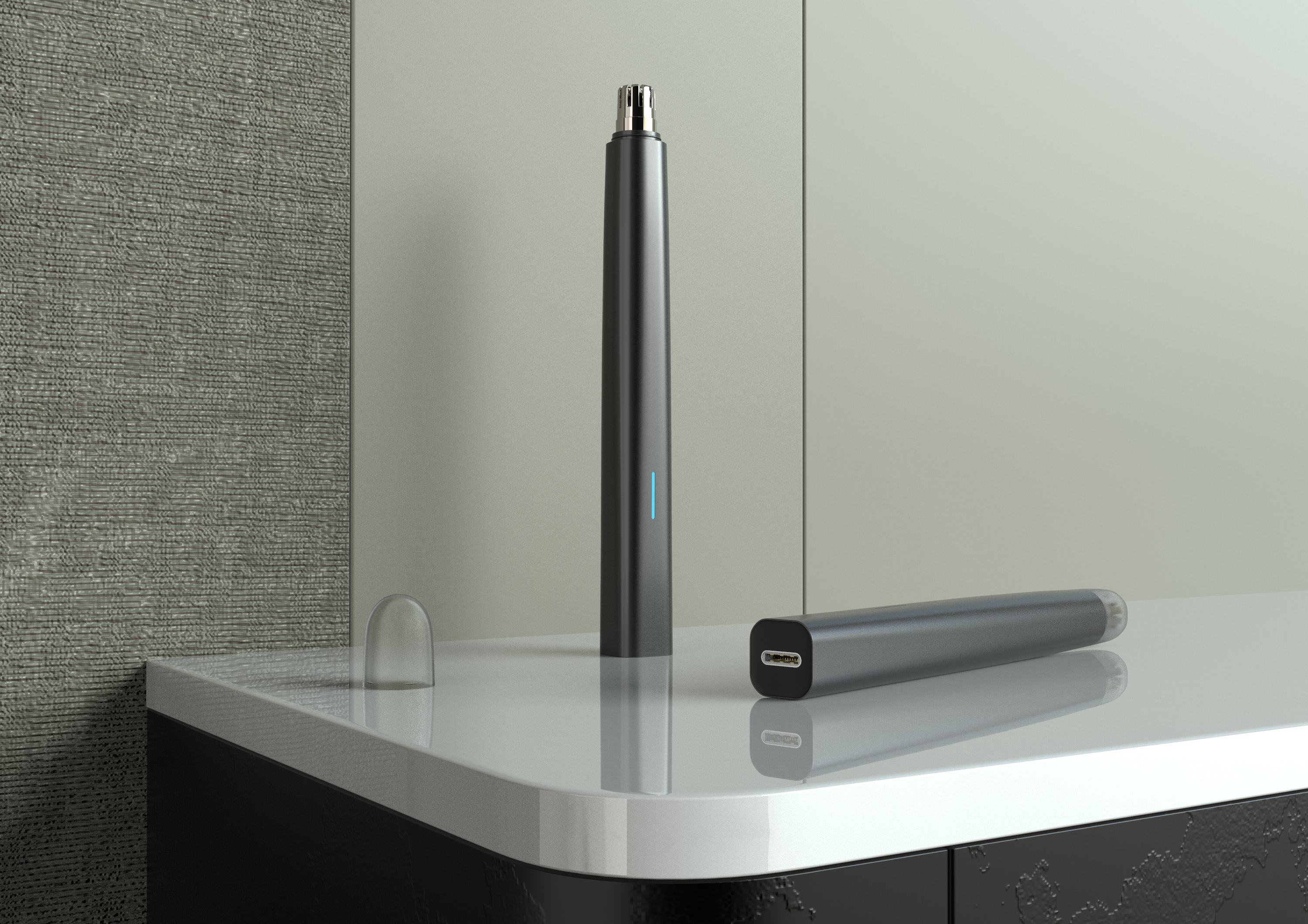 Electric nose hair trimmer，Mini，Portable，washing，Small，