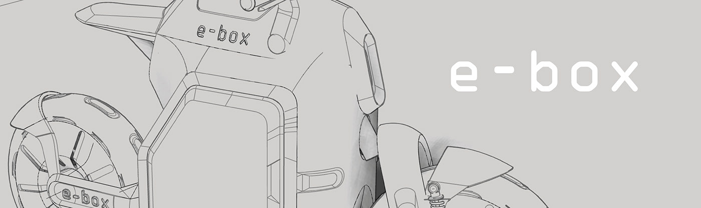 e- box，Electric vehicle，3 - 4 batteries，Charging module，