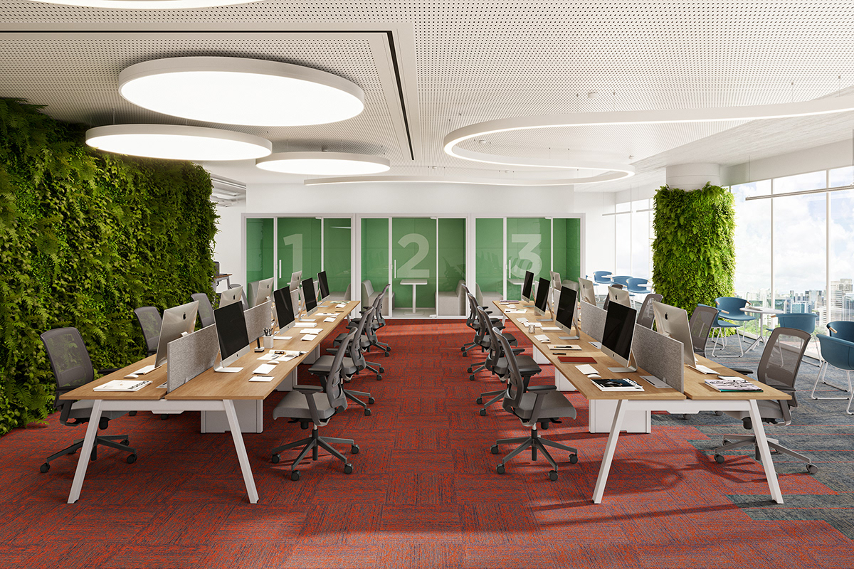 to work in an office，furniture，cgi，