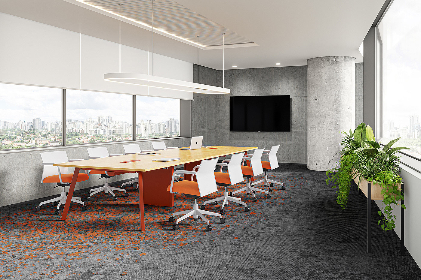 to work in an office，furniture，cgi，