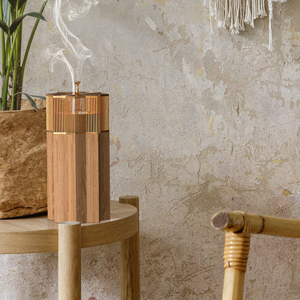 Rafael Maia，Incense burner，Oriental Star，Islamic Art，product design，yellow，