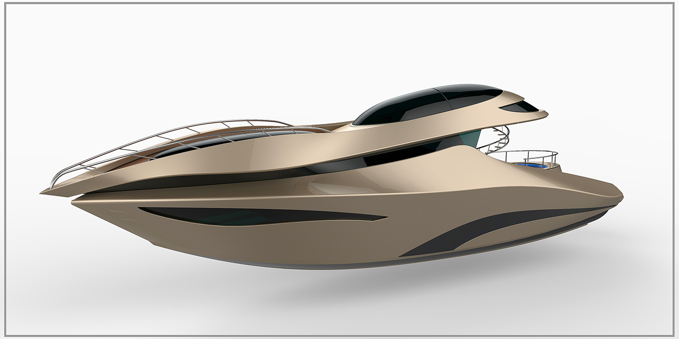 Yacht appreciation，Nebula，Super concept，yacht，
