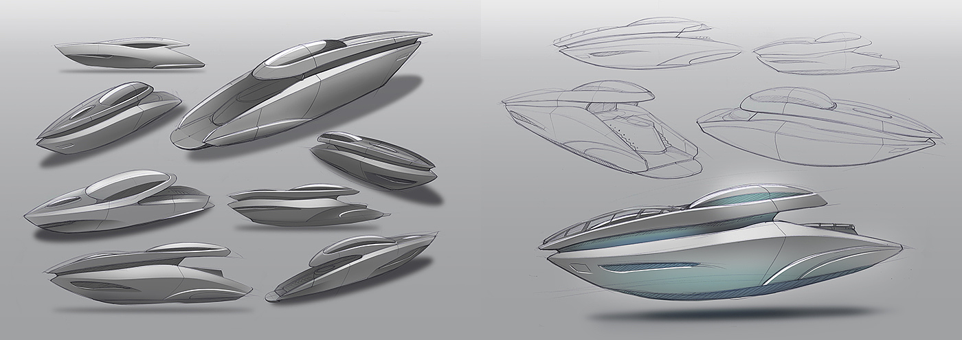 Yacht appreciation，Nebula，Super concept，yacht，