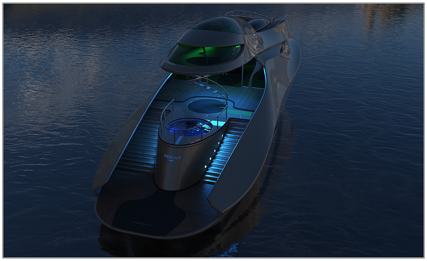 Yacht appreciation，Nebula，Super concept，yacht，