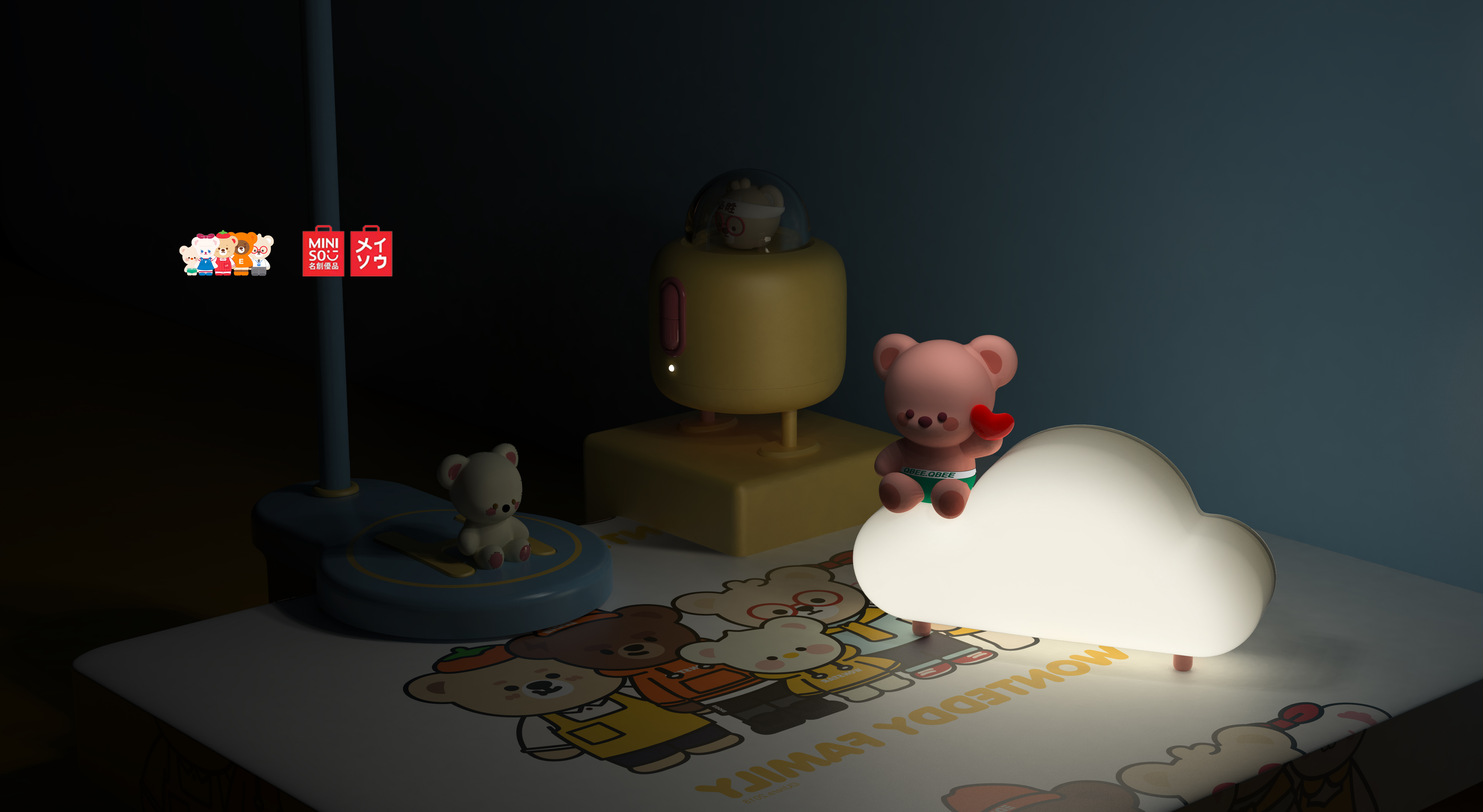 Bluetooth Speaker ，Clip table lamp，Night light，IP Product Family，lovely，Creative products，Life products，