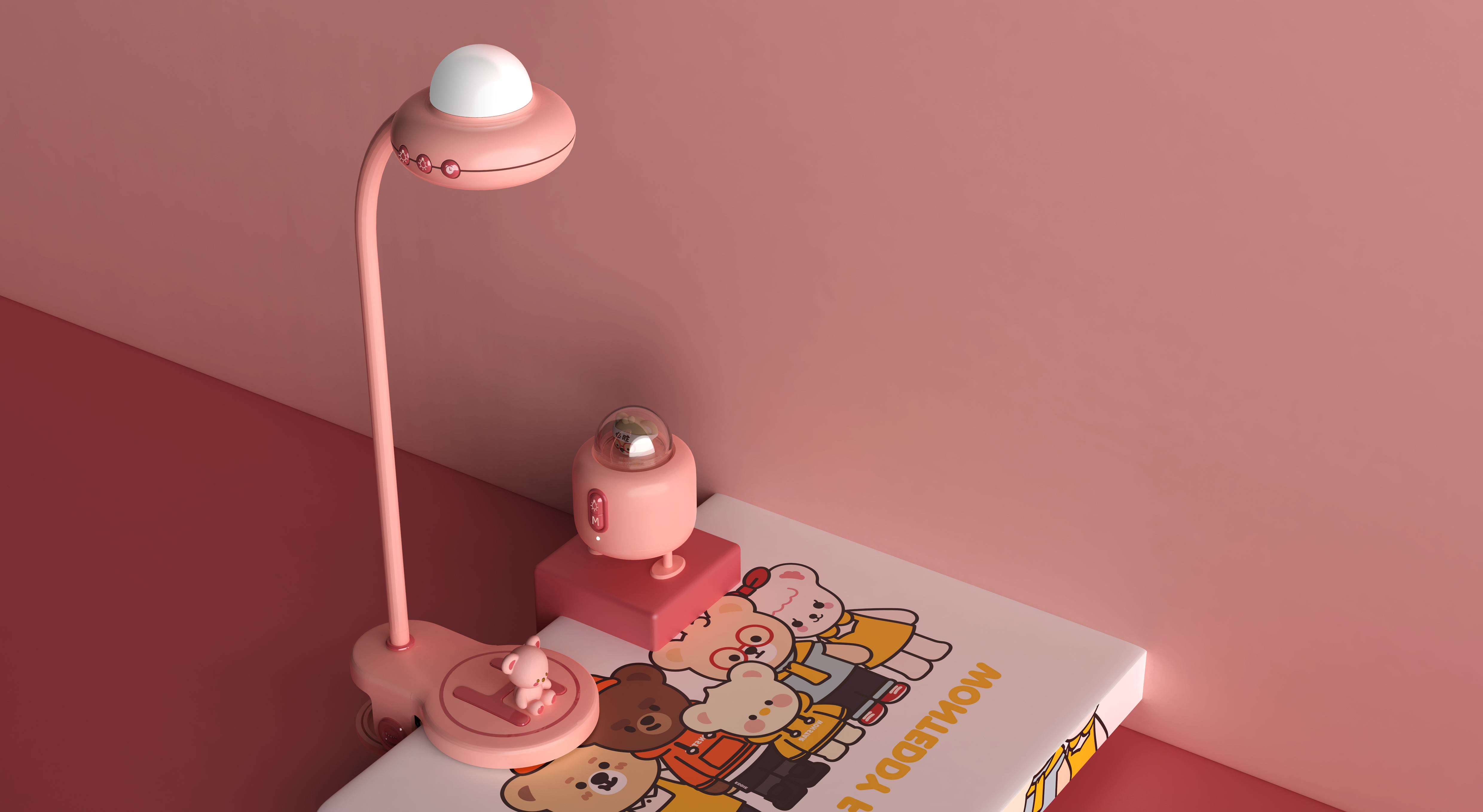 Bluetooth Speaker ，Clip table lamp，Night light，IP Product Family，lovely，Creative products，Life products，