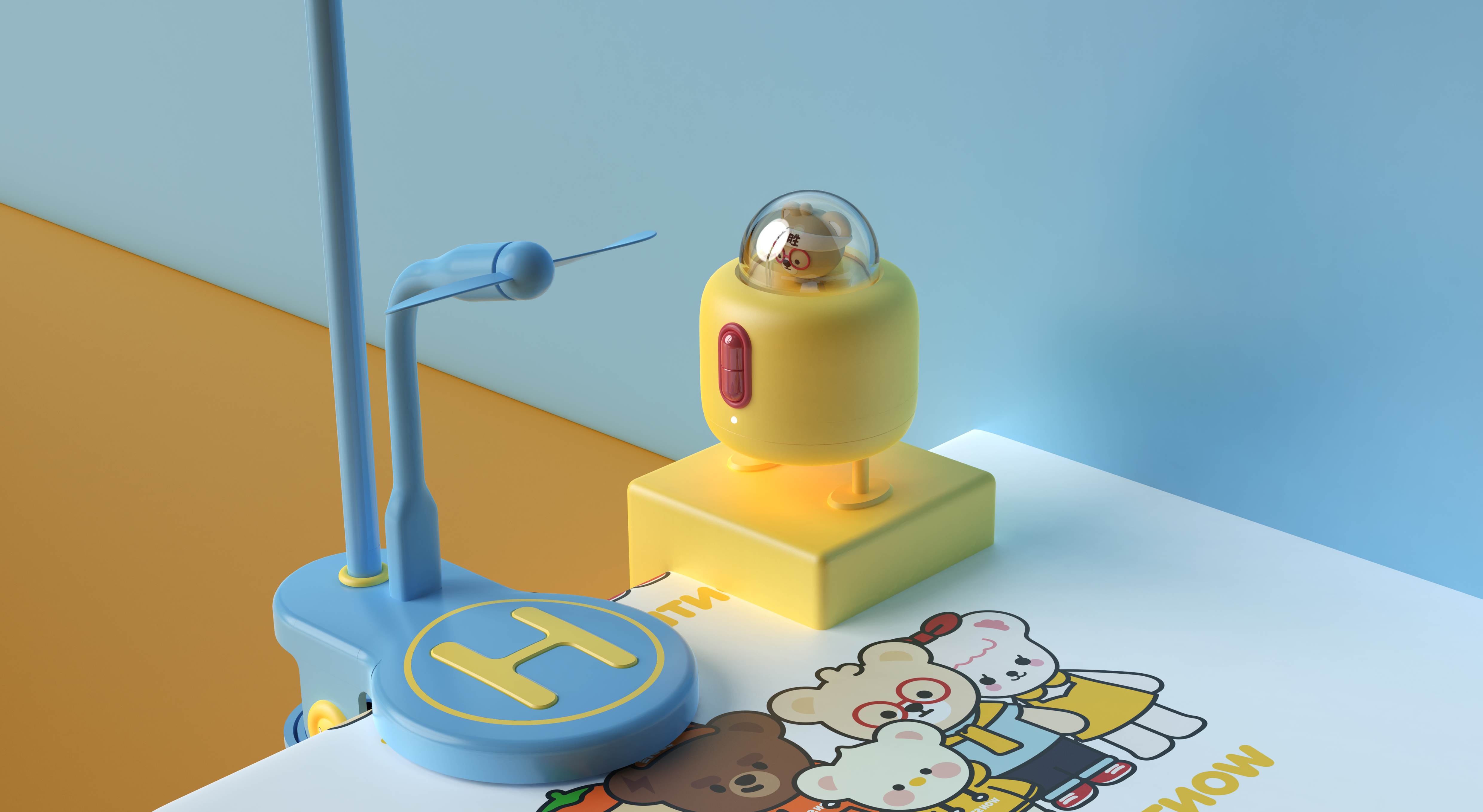 Bluetooth Speaker ，Clip table lamp，Night light，IP Product Family，lovely，Creative products，Life products，