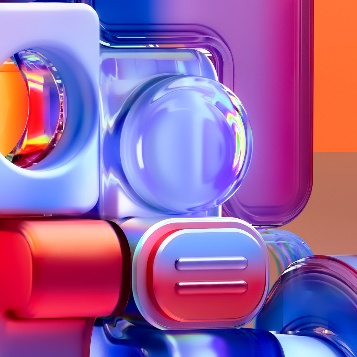 Rob Ju árez，Artwork，Glass products，Color art，