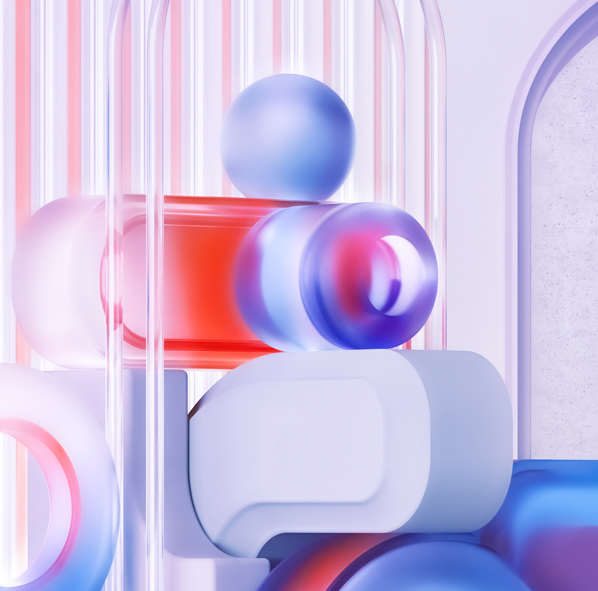 Rob Ju árez，Artwork，Glass products，Color art，