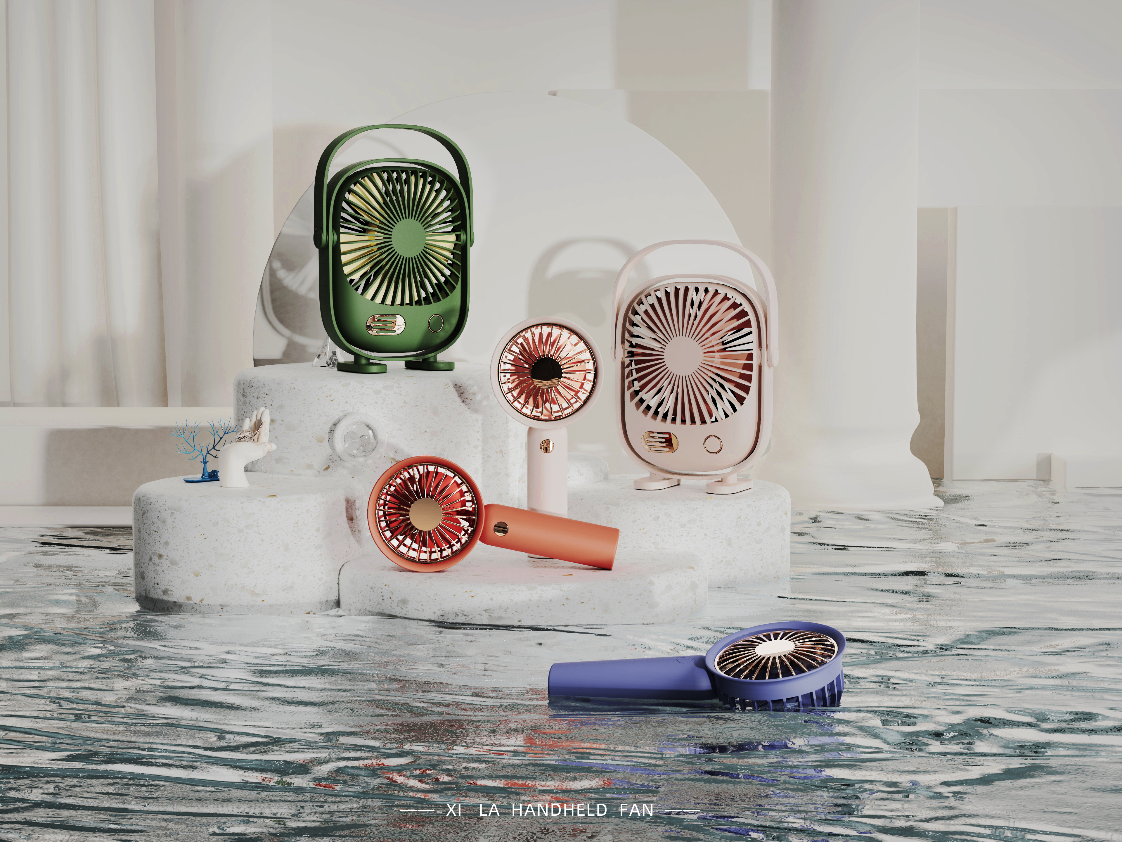 Fan，combination，Retro，