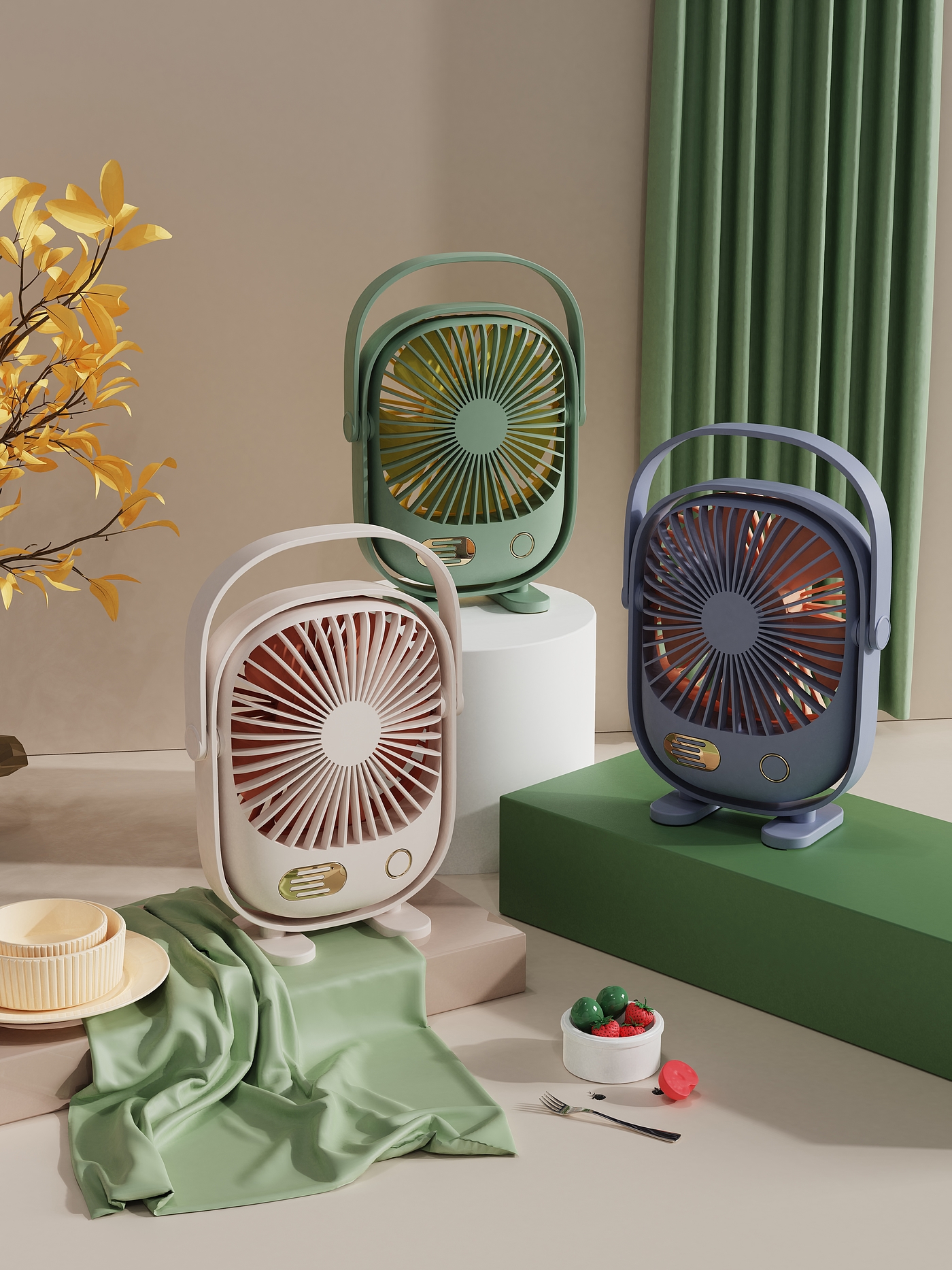 Fan，combination，Retro，