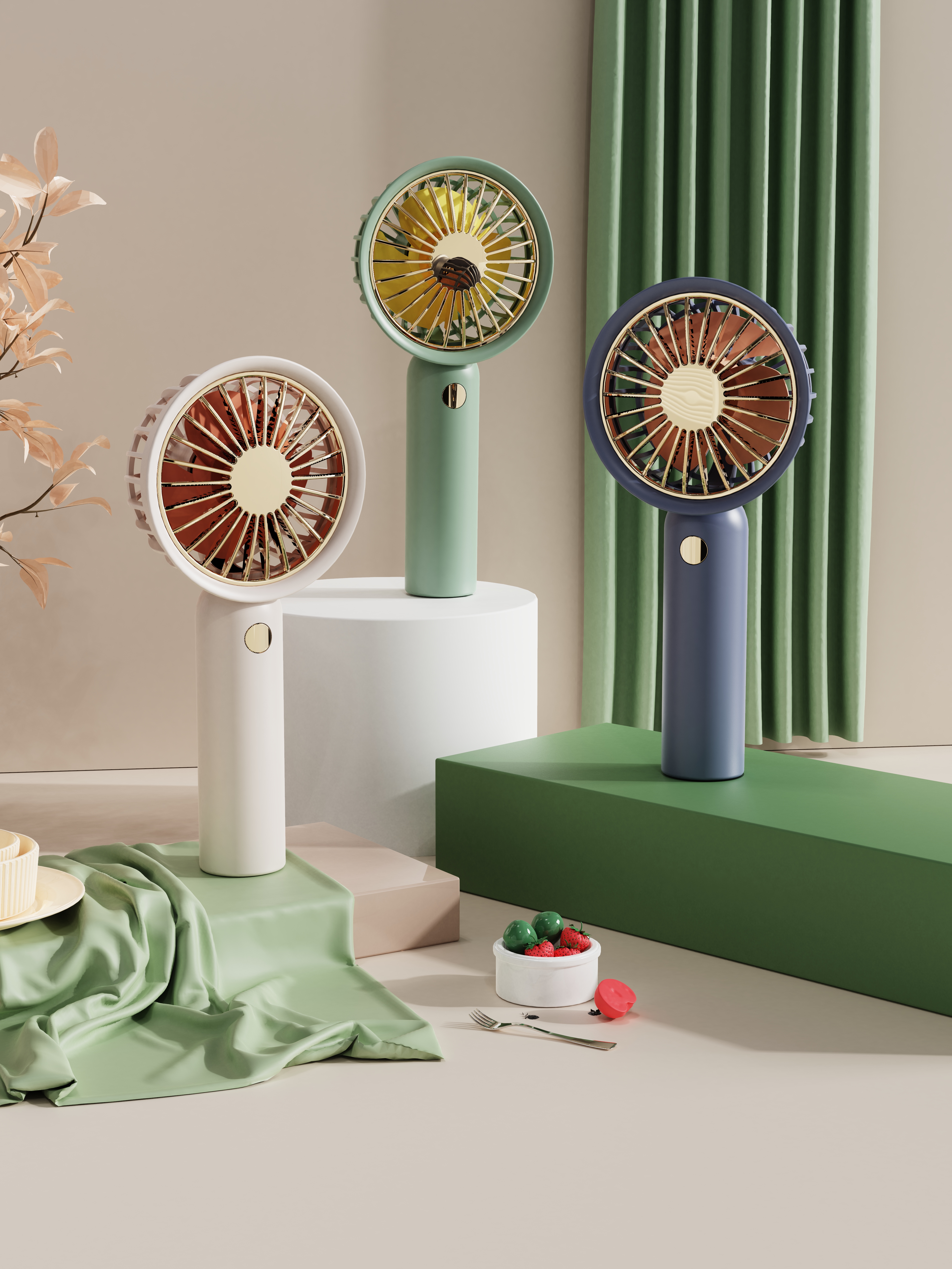 Fan，combination，Retro，